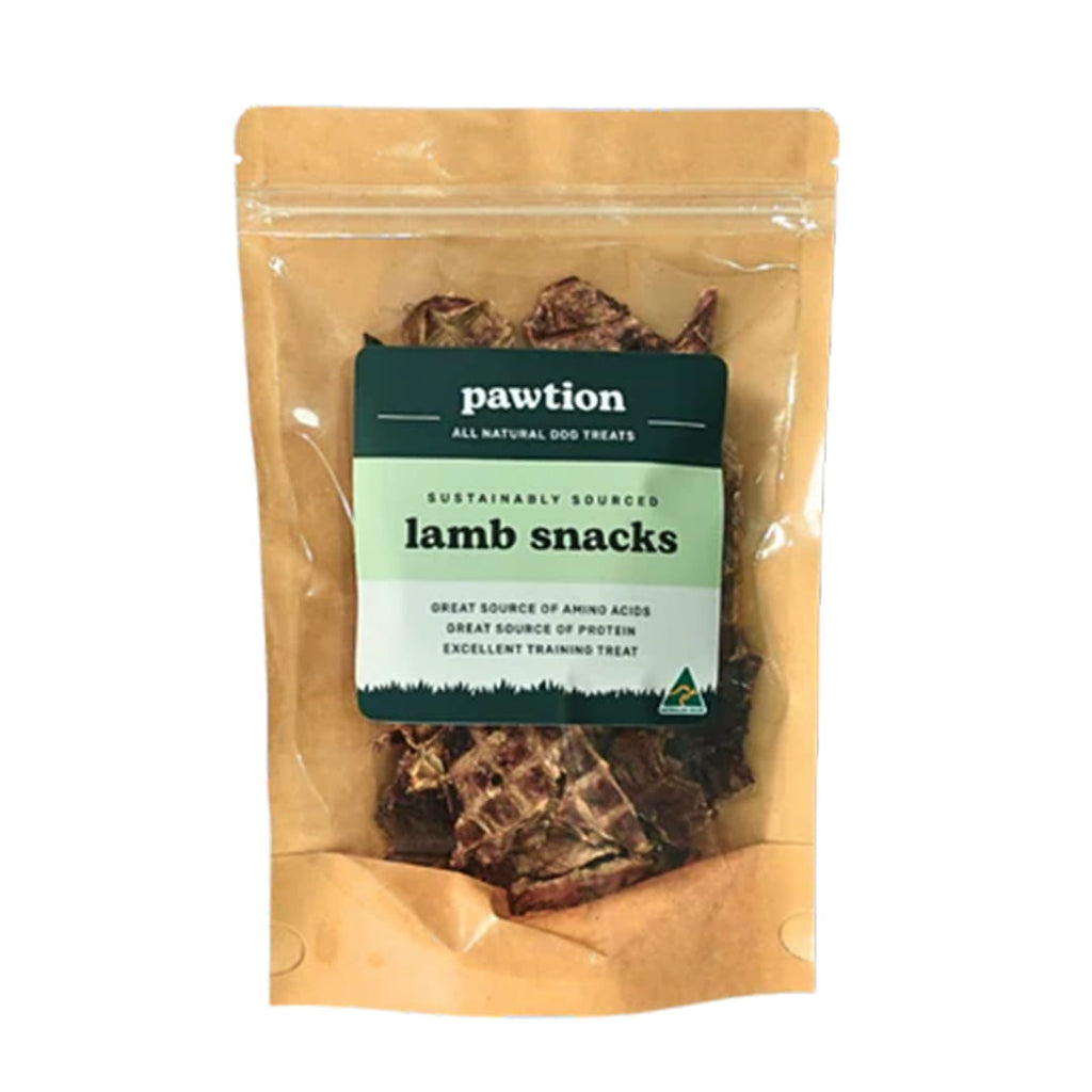 Bag of natural Australian lamb snacks for dogs by Mybuddy.sg.