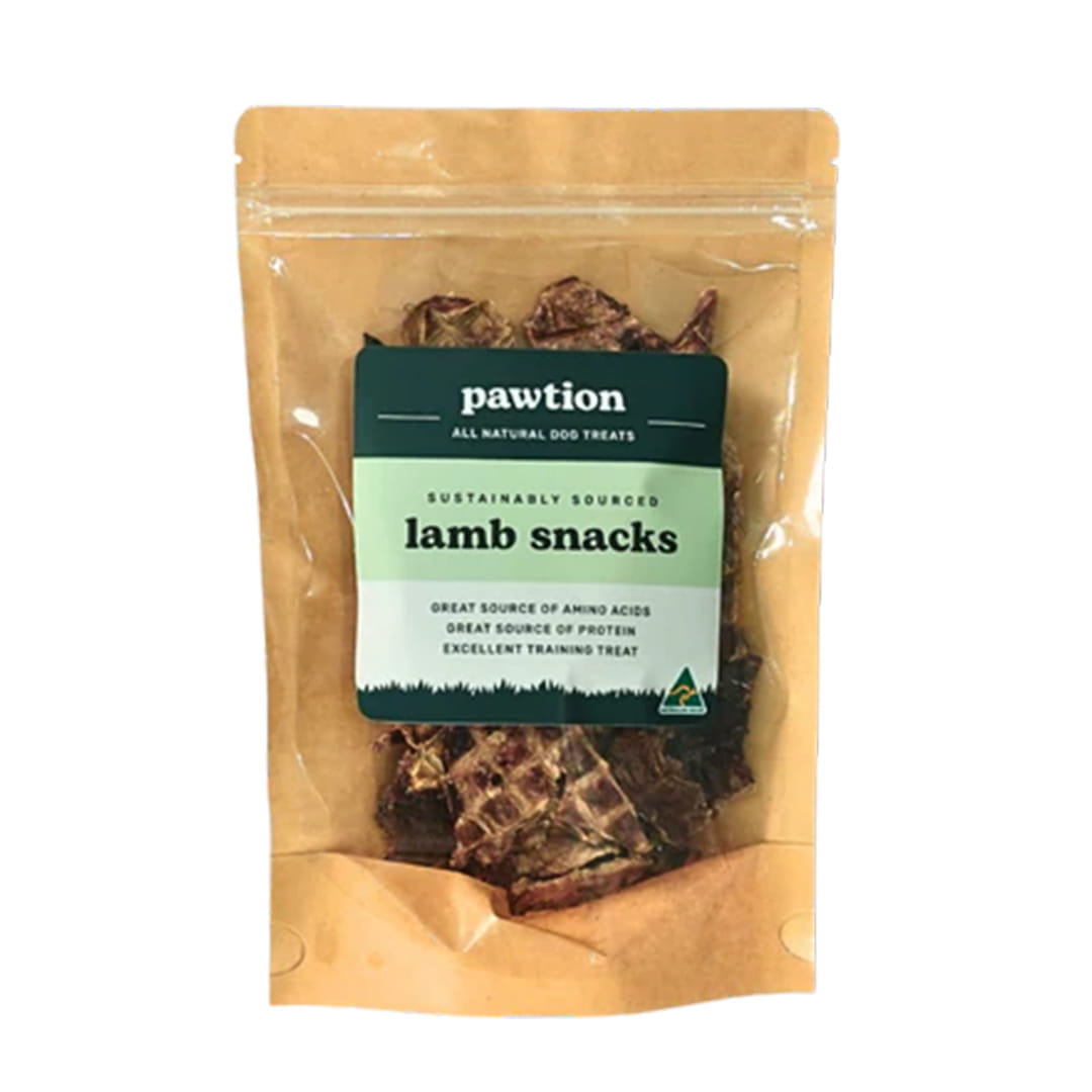 Bag of natural Australian lamb snacks for dogs by Mybuddy.sg.